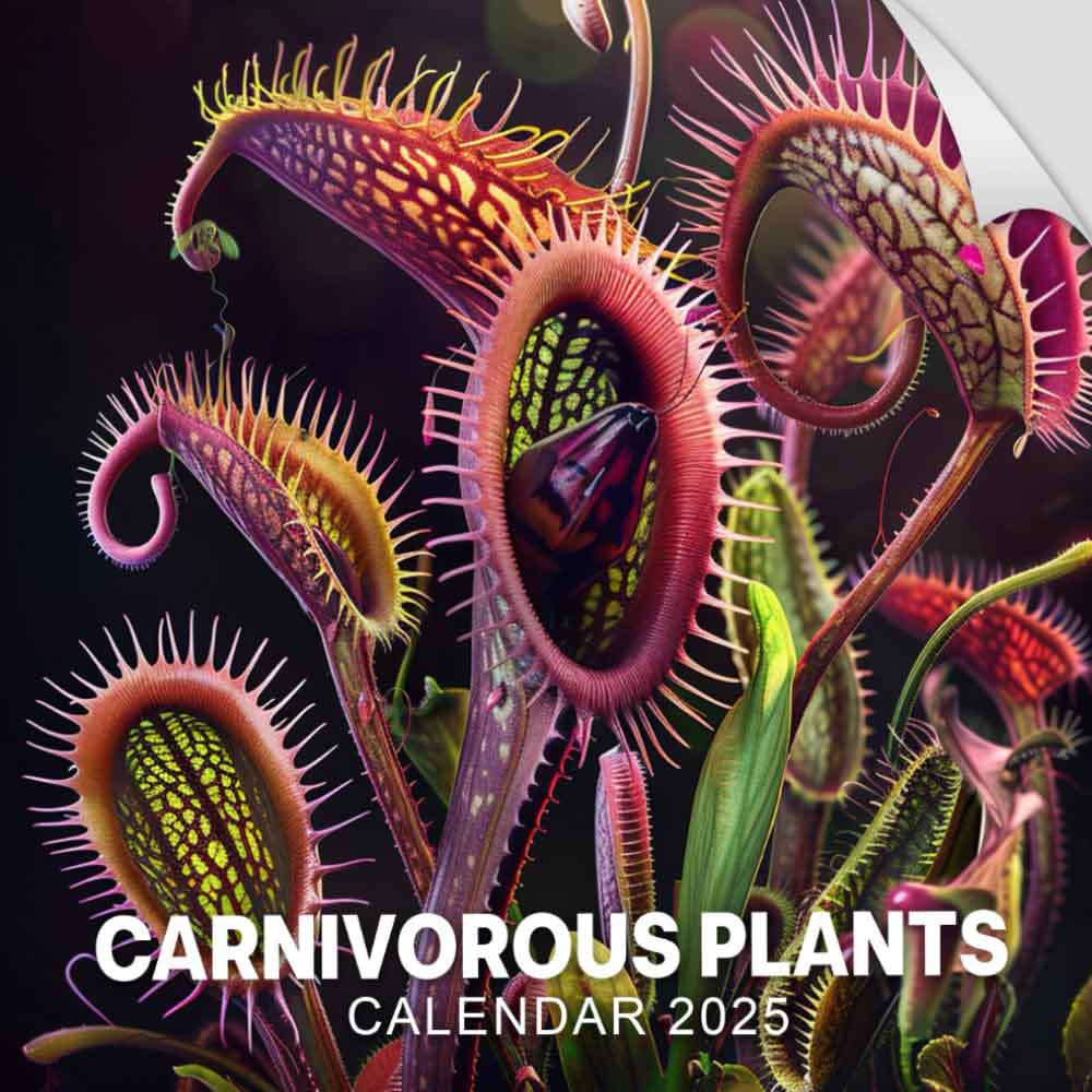 2025 Carnivorous Plants Wall Calendar | Flowers Plants Botanical Calendars